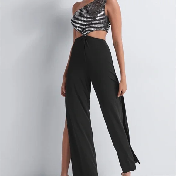 One shoulder jumpsuit - Picture 1 of 2